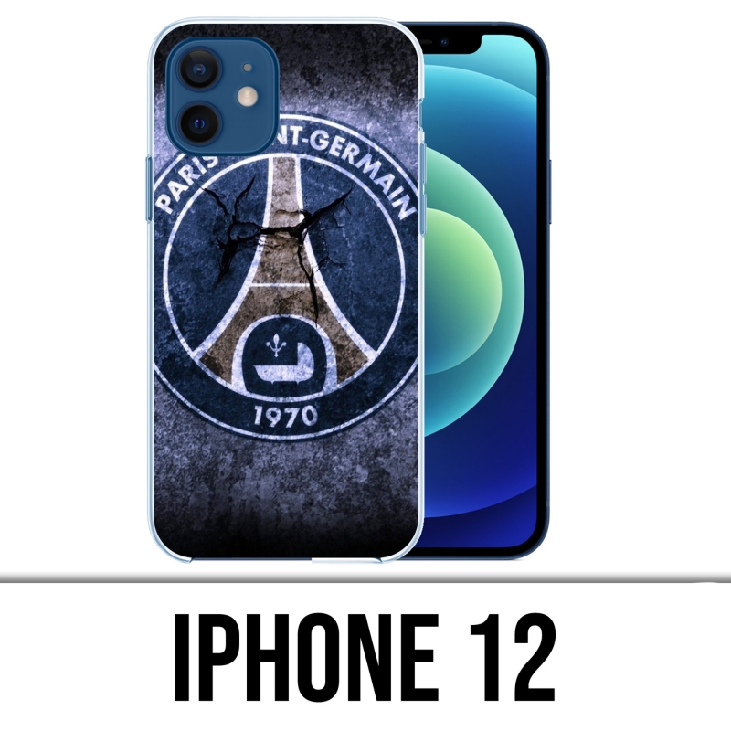 Carcasa para iPhone 12 - Psg Logo Grunge