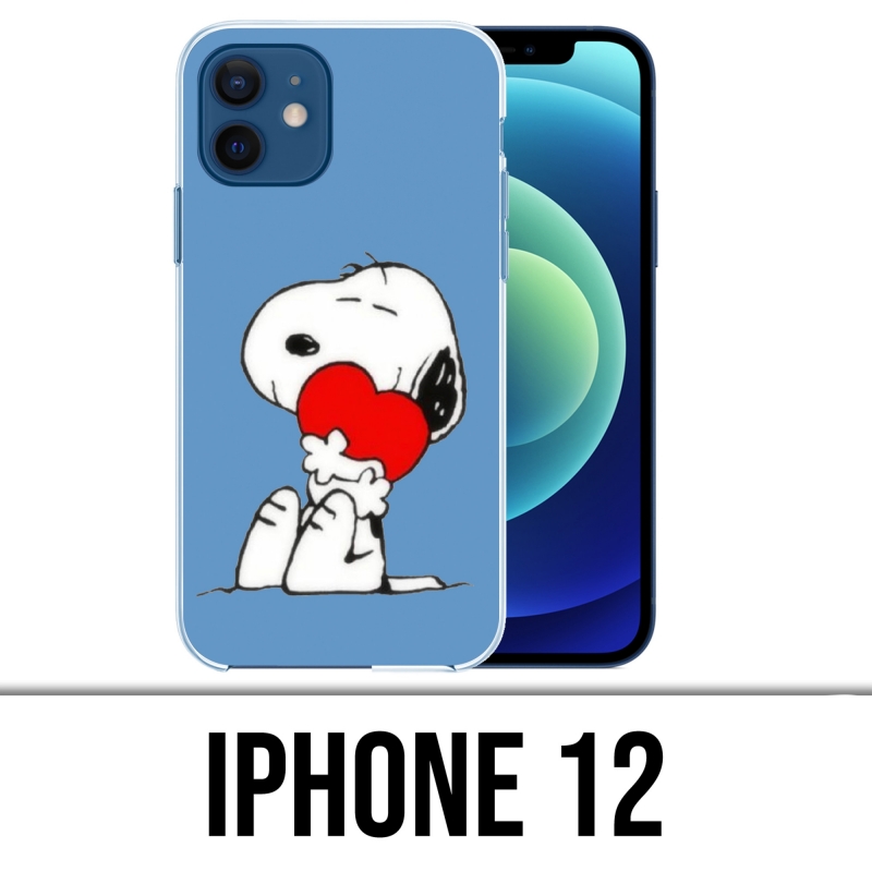 Funda para iPhone 12 - Snoopy Heart