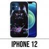 Coque iPhone 12 - Star Wars Dark Vador Néon