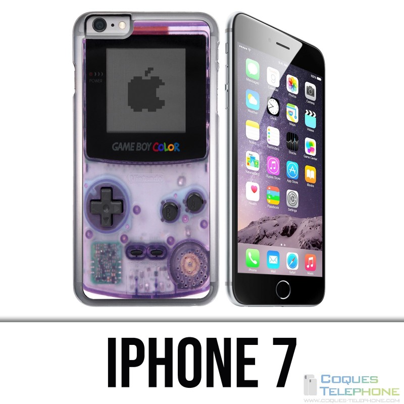 Coque iPhone 7 - Game Boy Color Violet