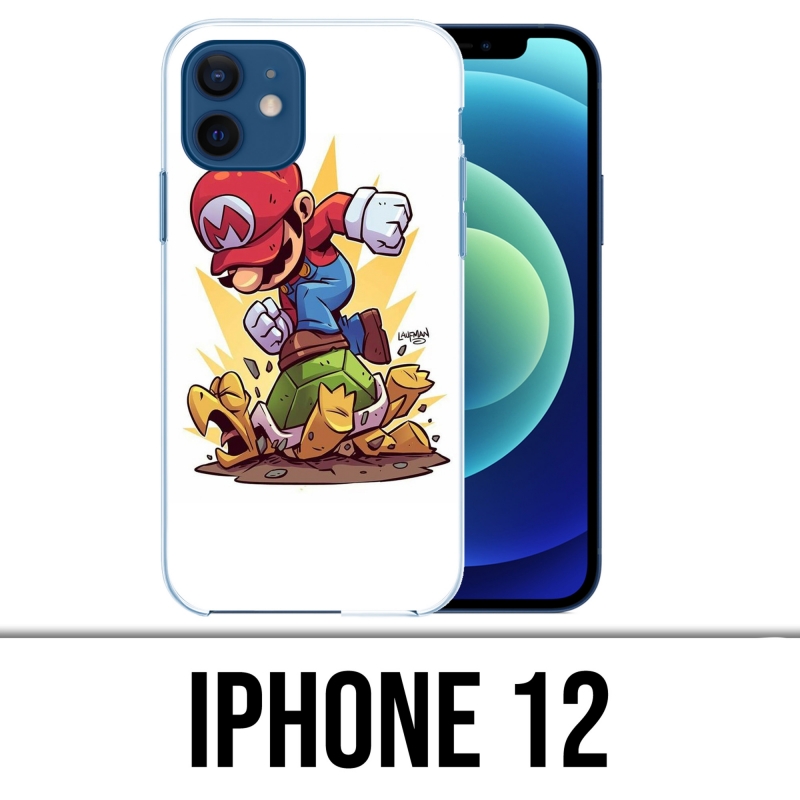 Custodia per iPhone 12 - Super Mario Cartoon Turtle