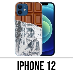 Coque iPhone 12 - Tablette Chocolat Alu
