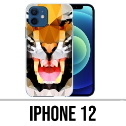 Coque iPhone 12 - Tigre Geometrique