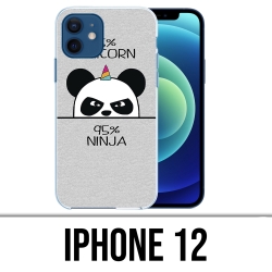 Coque iPhone 12 - Unicorn Ninja Panda Licorne