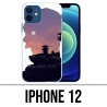 Coque iPhone 12 - Walking Dead Ombre Zombies