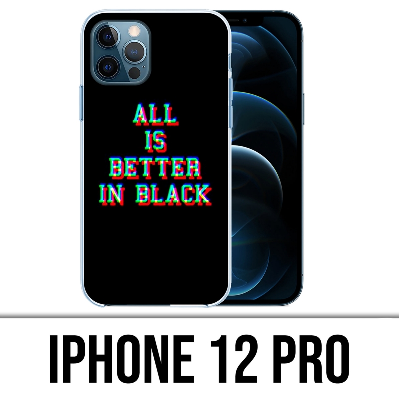 Custodia per iPhone 12 Pro - Tutto è meglio in nero