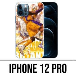 Coque iPhone 12 Pro - Kobe Bryant Cartoon Nba