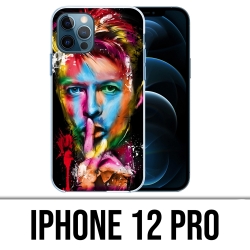 Coque iPhone 12 Pro - Bowie Multicolore