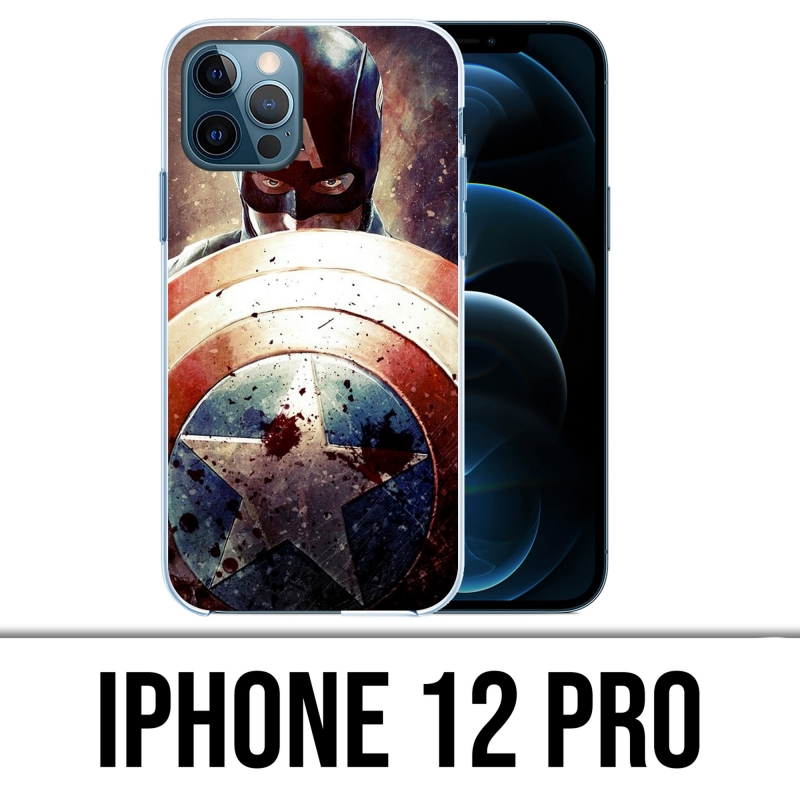 IPhone 12 Pro Case - Captain America Grunge Avengers