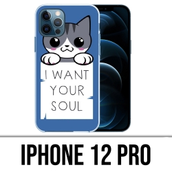 IPhone 12 Pro Case - Cat I Want Your Soul