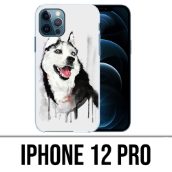 IPhone 12 Pro Case - Husky Splash Dog