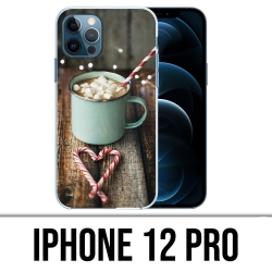 Coque iPhone 12 Pro - Chocolat Chaud Marshmallow
