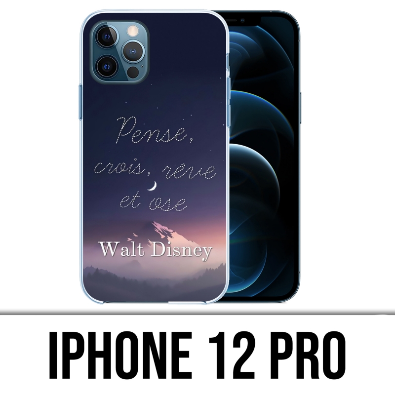 Funda para iPhone 12 Pro - Disney Quote Think Believe