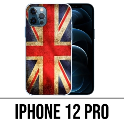 Funda para iPhone 12 Pro - Bandera británica vintage