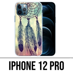 Coque iPhone 12 Pro - Dreamcatcher Plumes