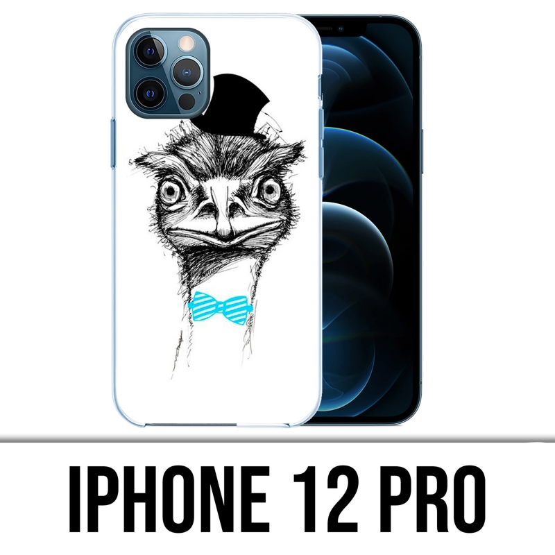 Coque iPhone 12 Pro - Funny Autruche