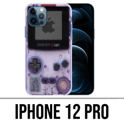 Coque iPhone 12 Pro - Game Boy Color Violet