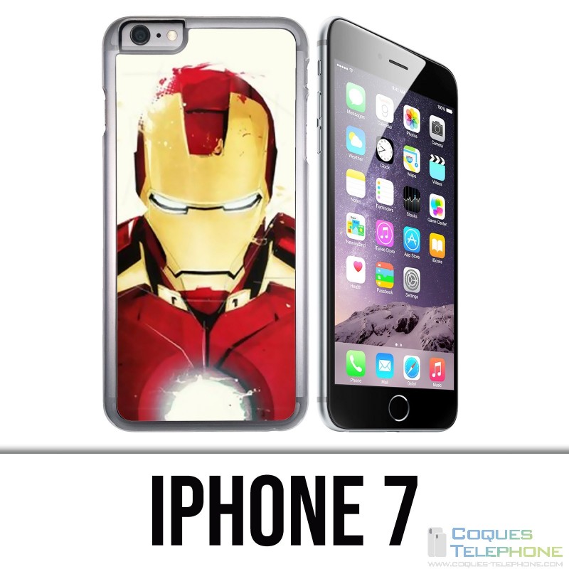 Coque iPhone 7 - Iron Man Paintart