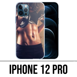 Coque iPhone 12 Pro - Girl Musculation