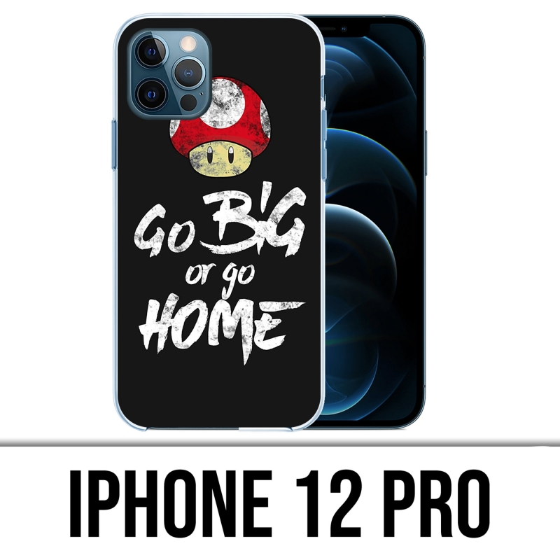 Coque iPhone 12 Pro - Go Big Or Go Home Musculation