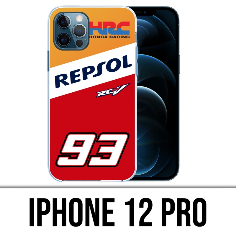 Coque iPhone 12 Pro - Honda-Repsol-Marquez