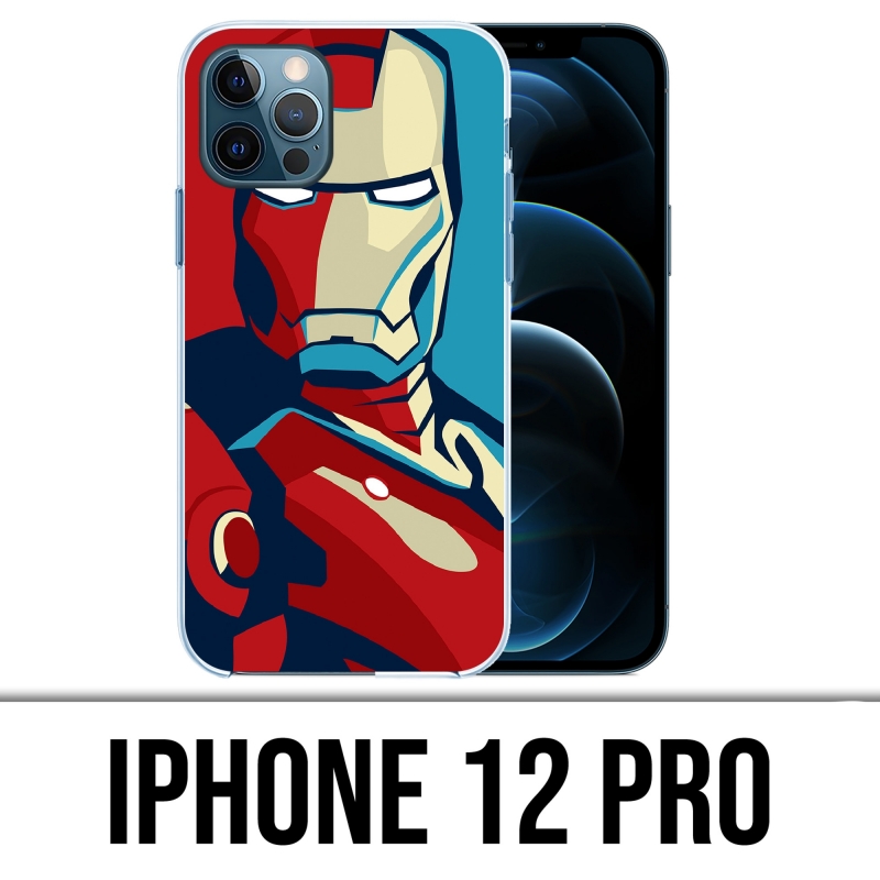 Custodia per iPhone 12 Pro - Poster di design Iron Man