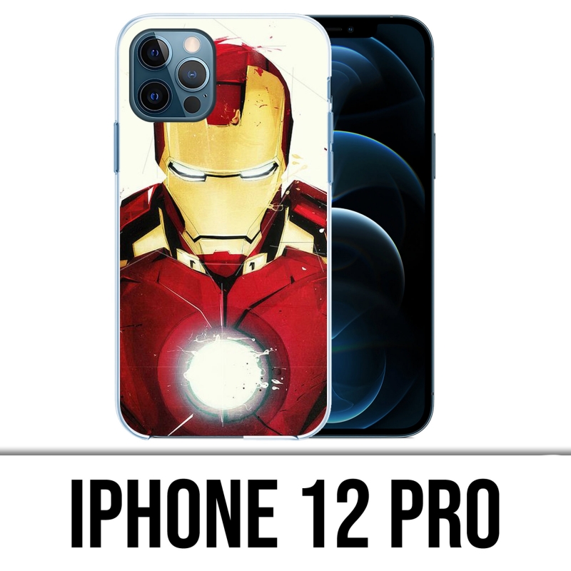 Funda para iPhone 12 Pro - Iron Man Paintart