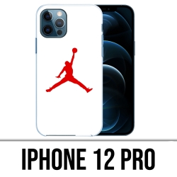 Custodia per iPhone 12 Pro - Jordan Basketball Logo White