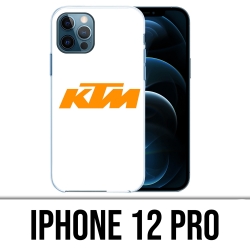Coque iPhone 12 Pro - Ktm Logo Fond Blanc