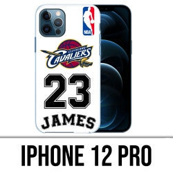 Coque iPhone 12 Pro - Lebron James Blanc