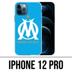 Coque iPhone 12 Pro - Logo Om Marseille Bleu