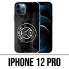 Coque iPhone 12 Pro - Logo Psg Fond Black
