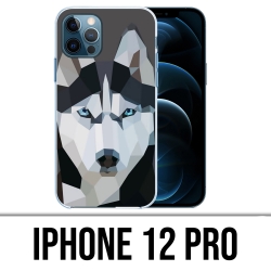 Custodia per iPhone 12 Pro - Wolf Husky Origami