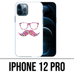 Coque iPhone 12 Pro - Lunettes Moustache