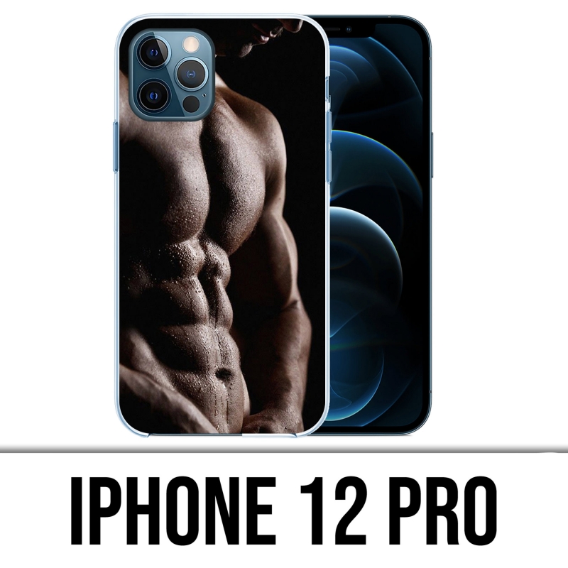 Coque iPhone 12 Pro - Man Muscles
