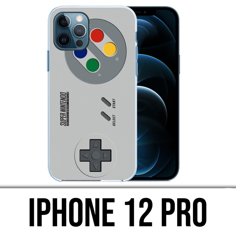 Coque iPhone 12 Pro - Manette Nintendo Snes