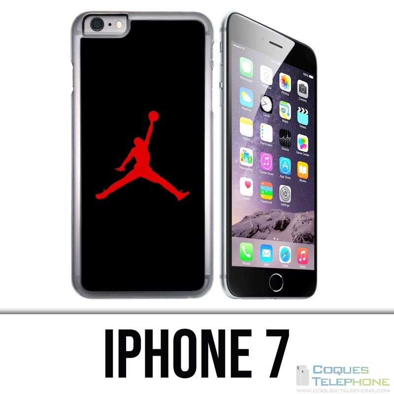 Coque iPhone 7 - Jordan Basketball Logo Noir