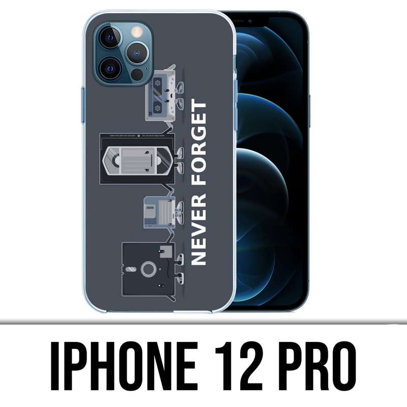 Coque iPhone 12 Pro - Never Forget Vintage