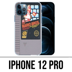 Coque iPhone 12 Pro - Nintendo Nes Cartouche Mario Bros