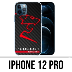 Coque iPhone 12 Pro - Peugeot Sport Logo