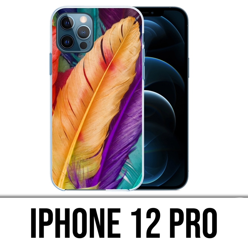 Coque iPhone 12 Pro - Plumes