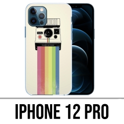 Coque iPhone 12 Pro - Polaroid Arc En Ciel Rainbow