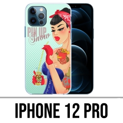 Coque iPhone 12 Pro - Princesse Disney Blanche Neige Pinup
