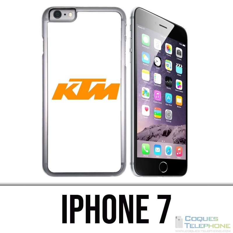 Funda iPhone 7 - Ktm Logo Fondo blanco