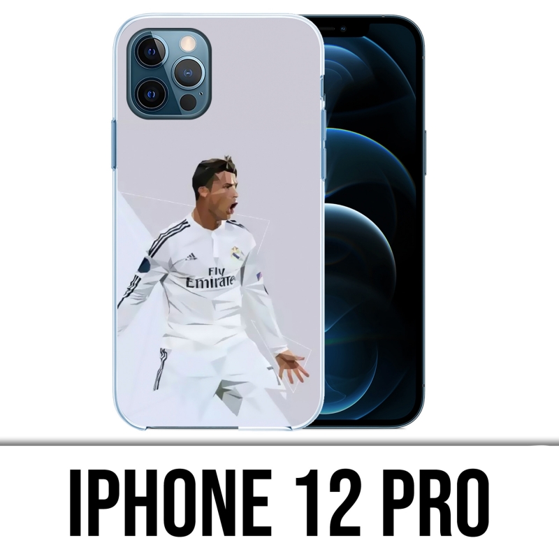 Coque iPhone 12 Pro - Ronaldo Lowpoly