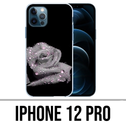 Coque iPhone 12 Pro - Rose Gouttes