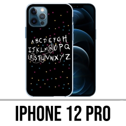 Coque iPhone 12 Pro - Stranger Things Alphabet
