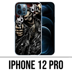 Coque iPhone 12 Pro - Tete Mort Pistolet