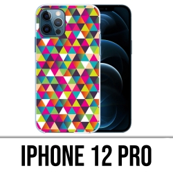 Coque iPhone 12 Pro - Triangle Multicolore