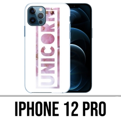 Coque iPhone 12 Pro - Unicorn Fleurs Licorne